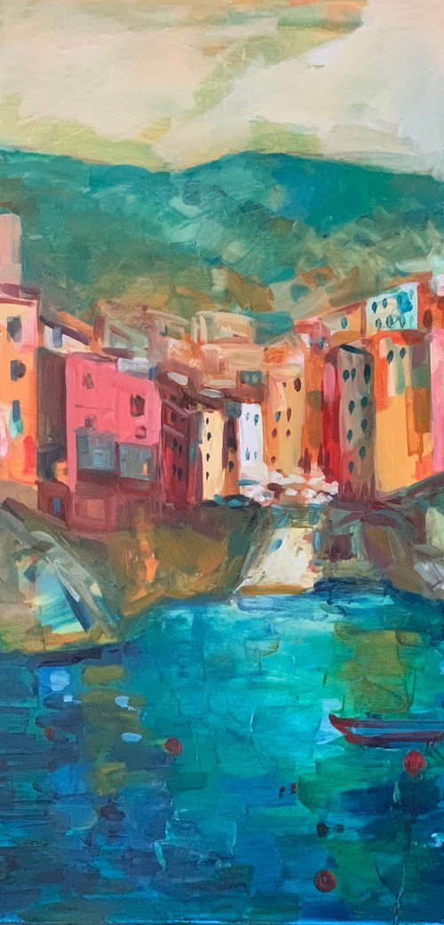 Riomaggiore Cinque terre by Olga Pascari