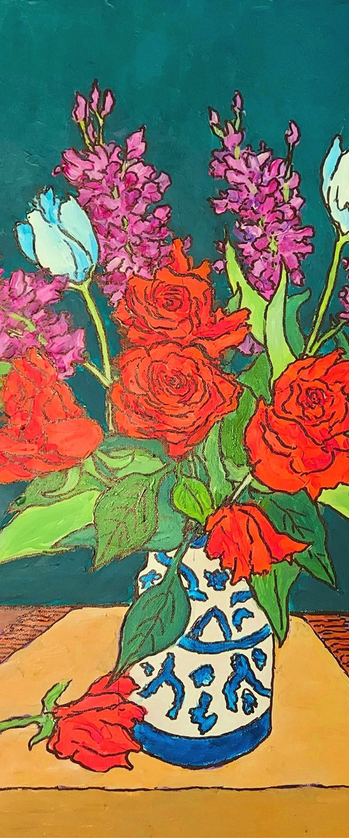 vase of flowers #3 by Colin Ross Jack