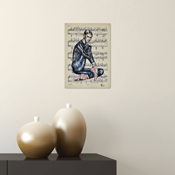 Ballerina XXX- Vintage Music Page, GIFT idea