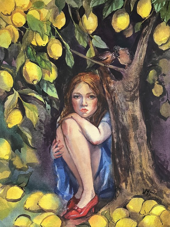 Under the lemon tree