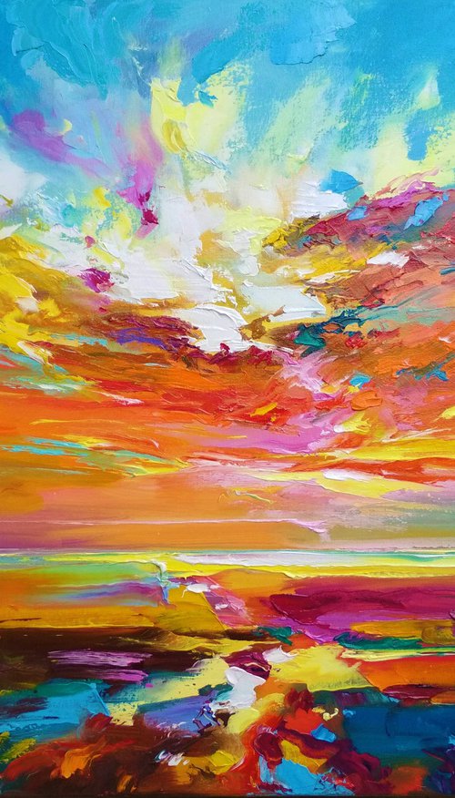 Abstract morning seascape 03 by Andrej  Ostapchuk