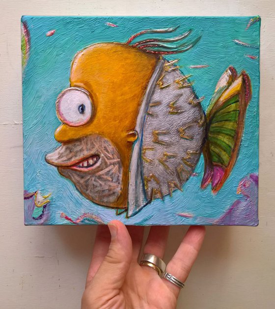 HOMER FISH - ( 19,5 x 22 x 5,5 cm )