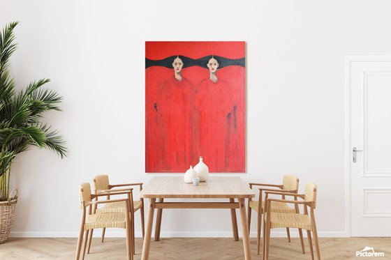 My Red — Twin Figures in Silence