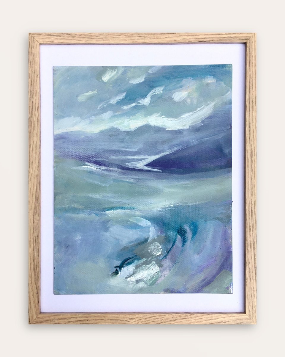 Impressionistic Landscape Oil Painting By Guy Pickford, 12 X 15, To The Ends Of The Earth, Original Artwork