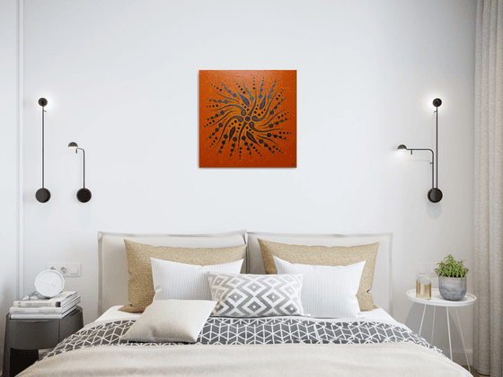 Abstract shapes movement / Orange