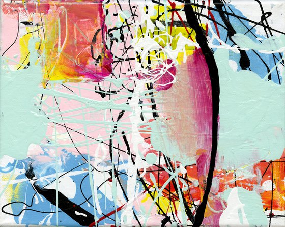 Feeling Happiness 8 - Abstract Painting by Kathy Morton Stanion