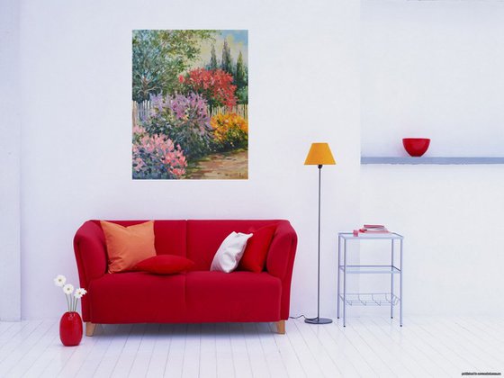 Courtyard with flowers