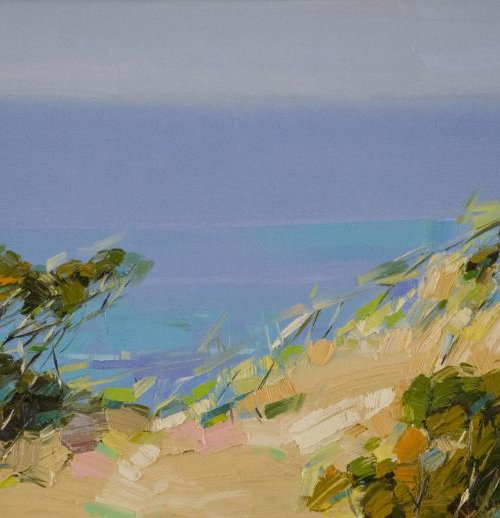 Ocean View Handmade oil painting One of a kind by Vahe Yeremyan
