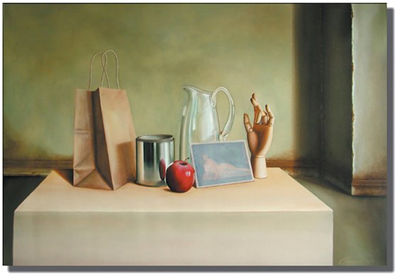 Hand and Apple