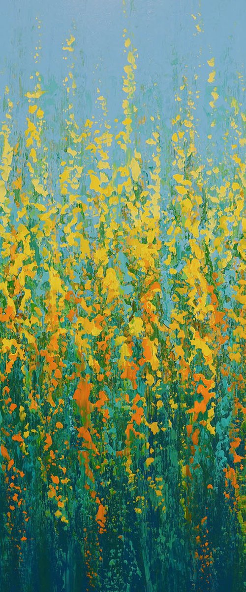 Yellow Orange Flowers by Suzanne Vaughan