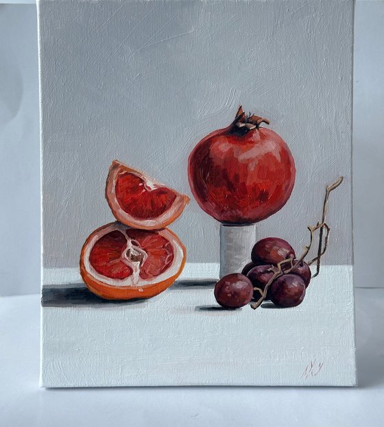 Still life fruits Oil Painting 22x28cm 8.5x11inch