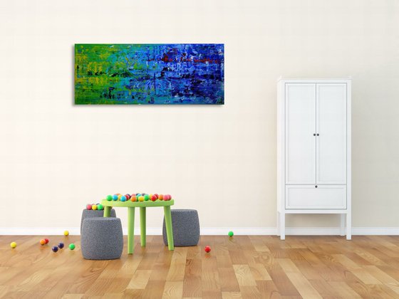 Color Rush III (120 x 50 cm) (48 x 20 inches)