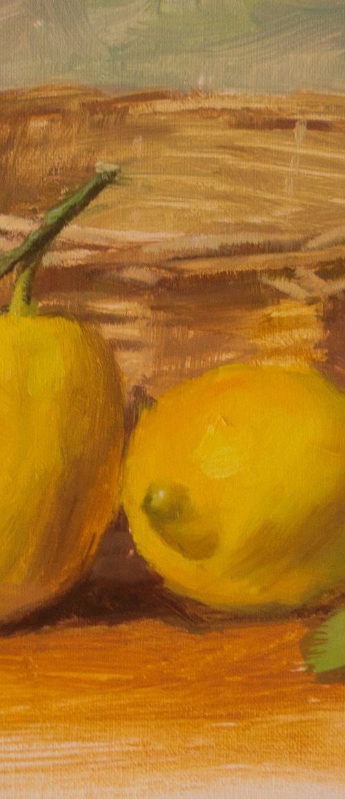 Lemon and Basket by Ling Strube