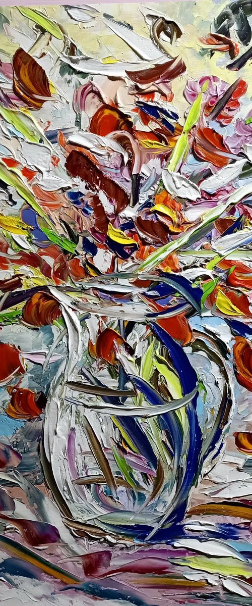 Vaso con fiori arancio by Antonino Puliafico