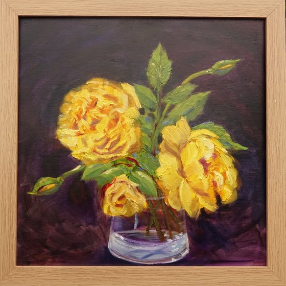 Three Yellow Roses