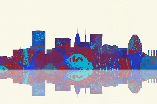 Baltimore Skyline by Marlene Watson