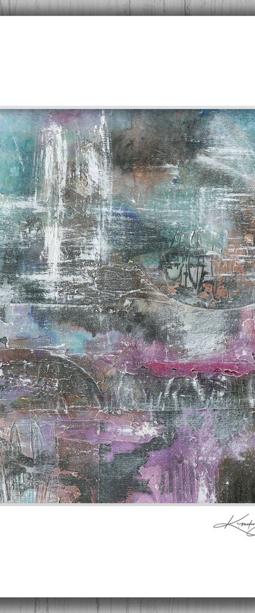 All Who Wonder 9 - Mixed Media Textural Abstract Painting by Kathy Morton Stanion by Kathy Morton Stanion