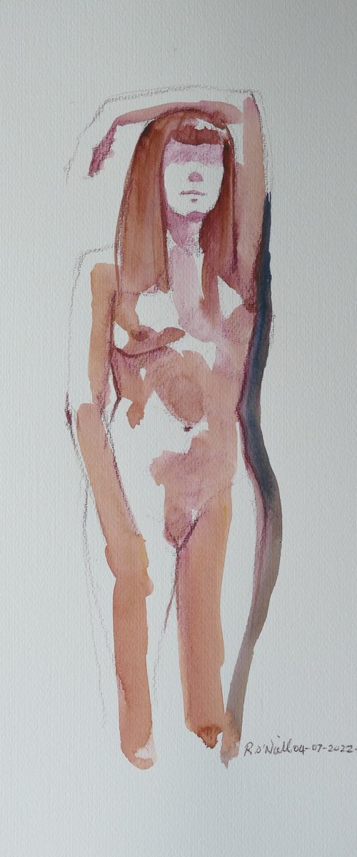 Standing female nude by Rory O’Neill