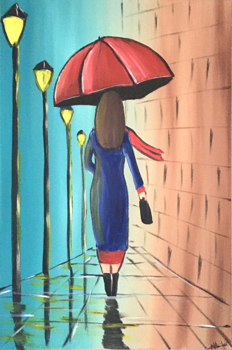 The Umbrella Lady 3 by Aisha Haider
