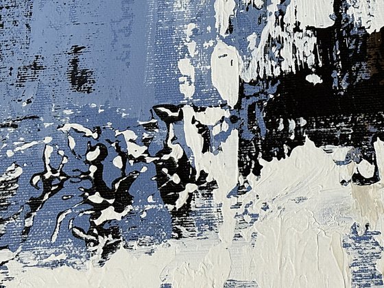 Blue Structural Passage Diptych set