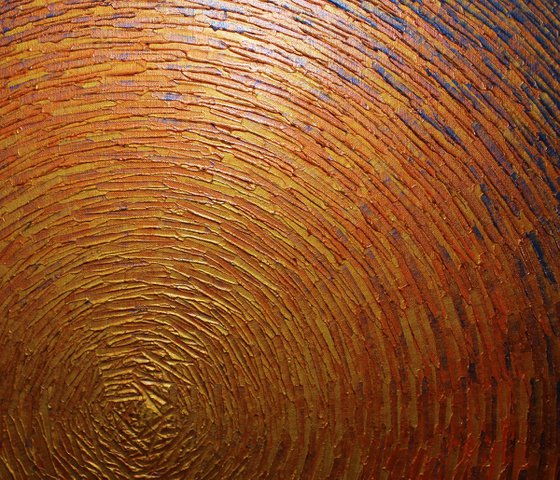 Large shine gold orange colors 3