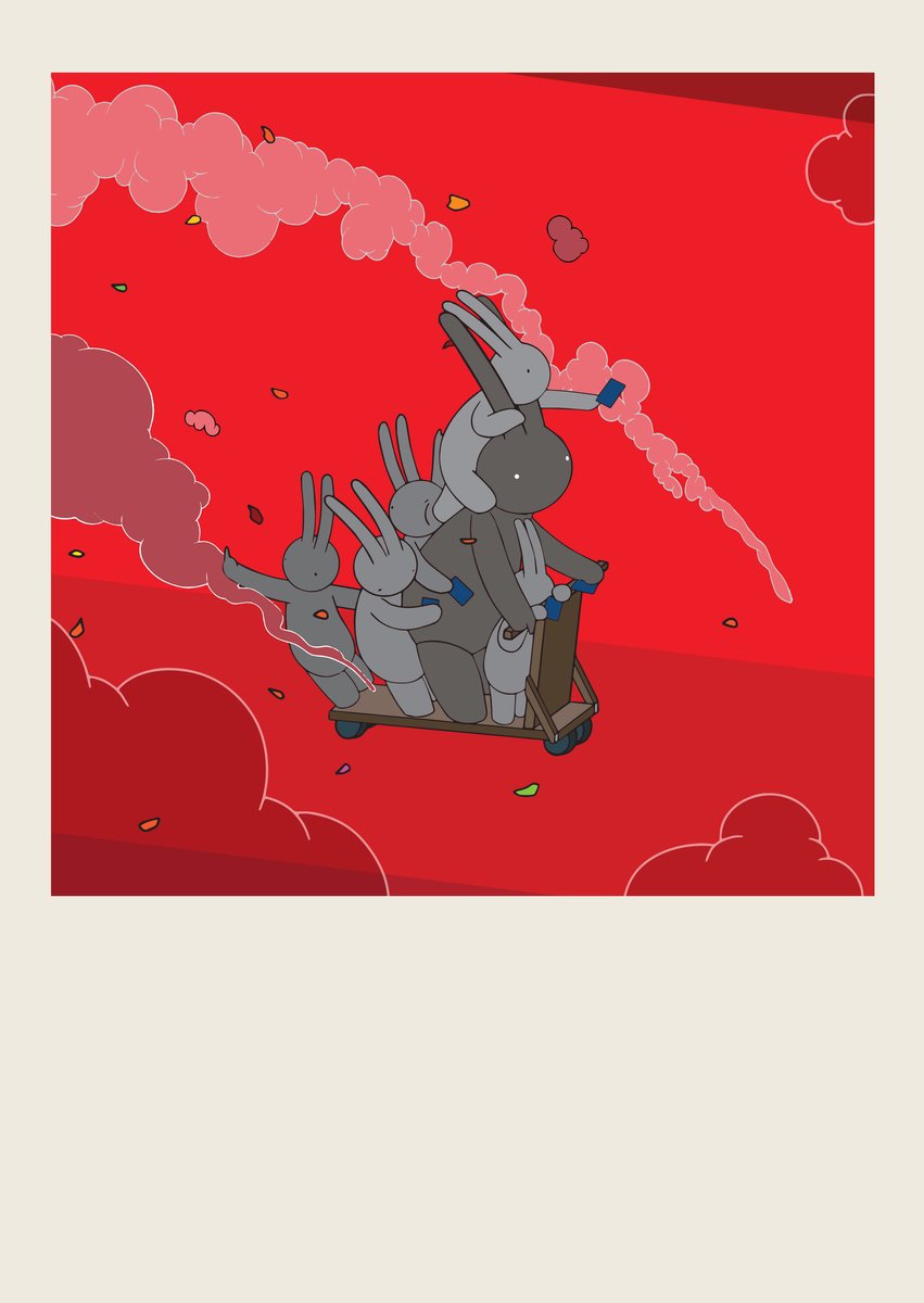 Animal Giclee Print By Mr Clement, 23 X 35", Running Out From The Camp Ii, Original Artwork