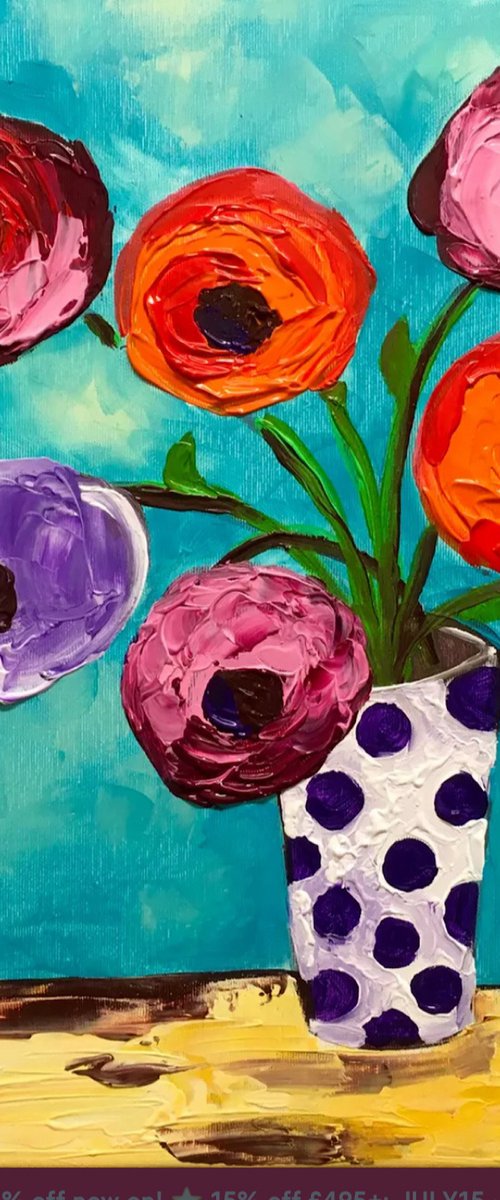 Naive poppies by Olga Koval