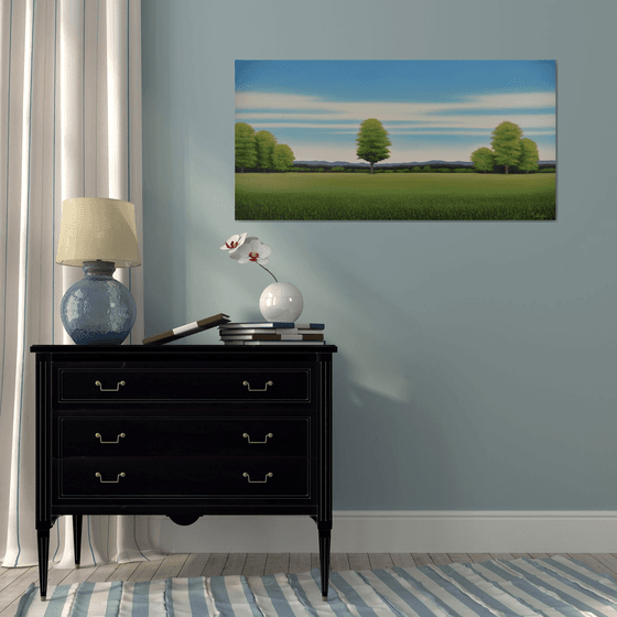 Countryside Trees - Blue Sky