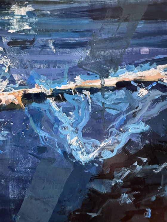 Immersion in blue