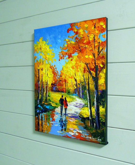 Autumn Stroll in a Vibrant Forest