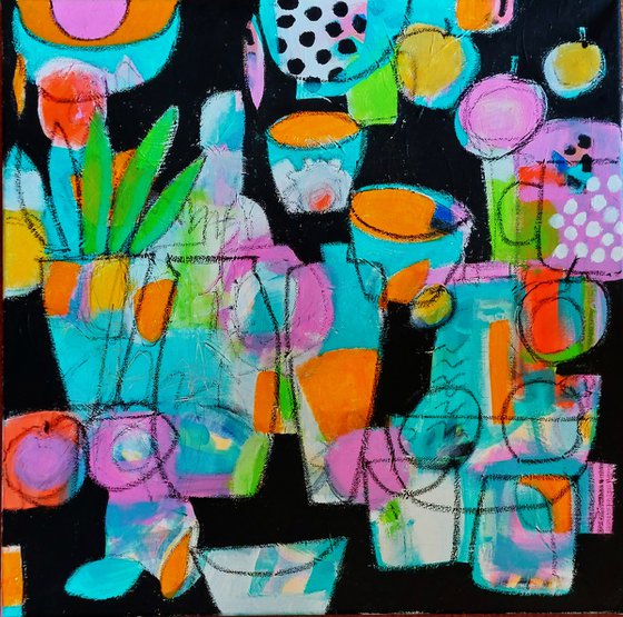 Still Life & Polka Dot Bowl II