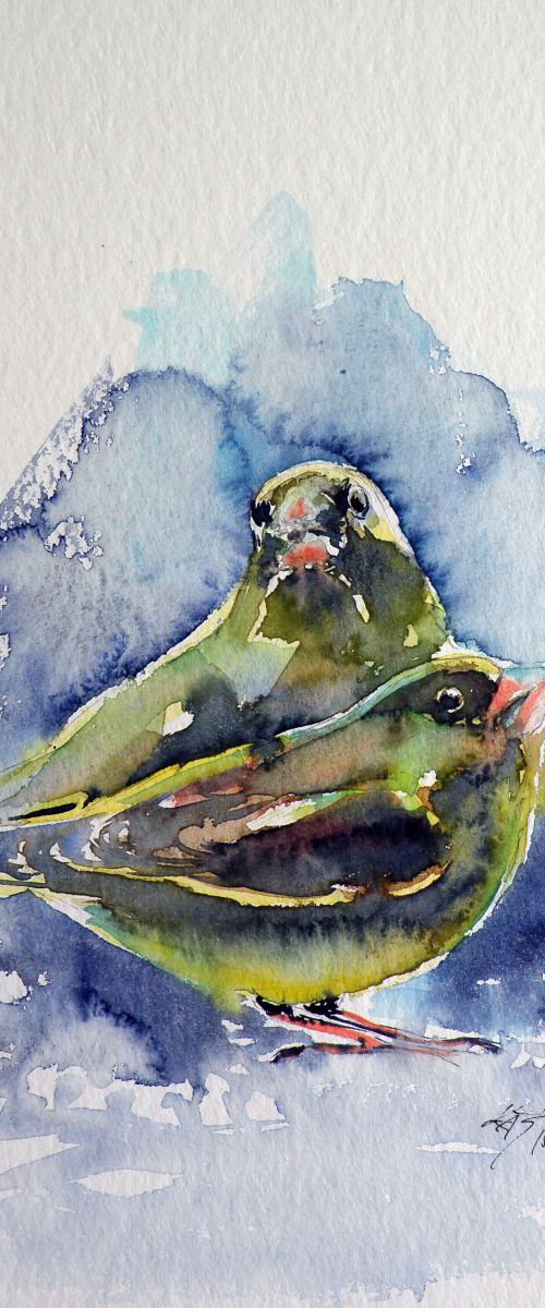 Greenfinches by Kovács Anna Brigitta