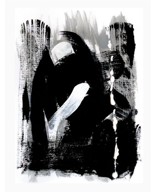 Black and White Abstract Forms