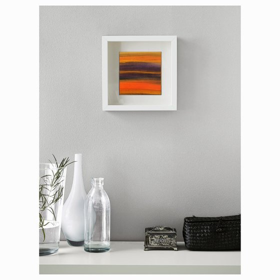 Rush 3 - Framed abstract painting