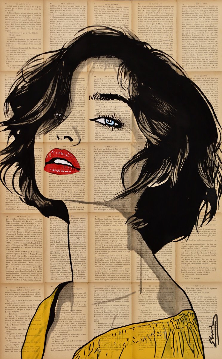 Expressive Portrait Acrylic Painting By Jan Noah, 20 X 31, The Woman Who Has Doubts, Original Artwork