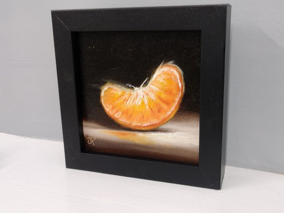 Little orange segment  still life