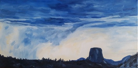 "Rain at the Scared Tower" - Wyoming - National Parks - Landscape