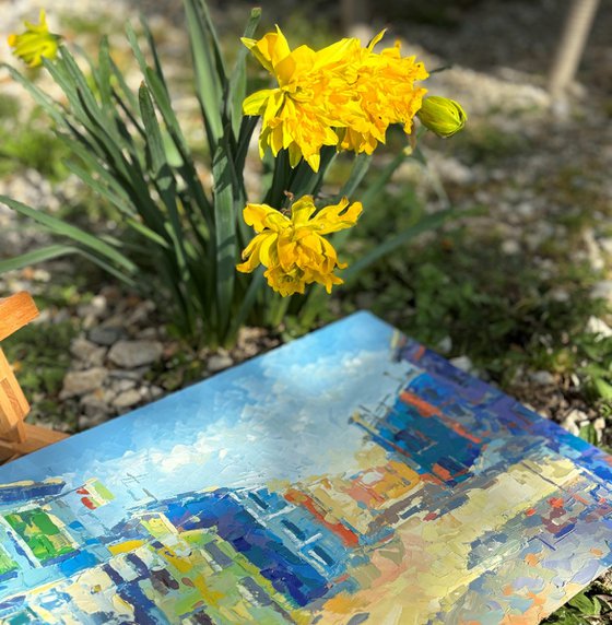 "The colorful streets of Burano"