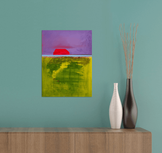 Red Barn meets purple sky