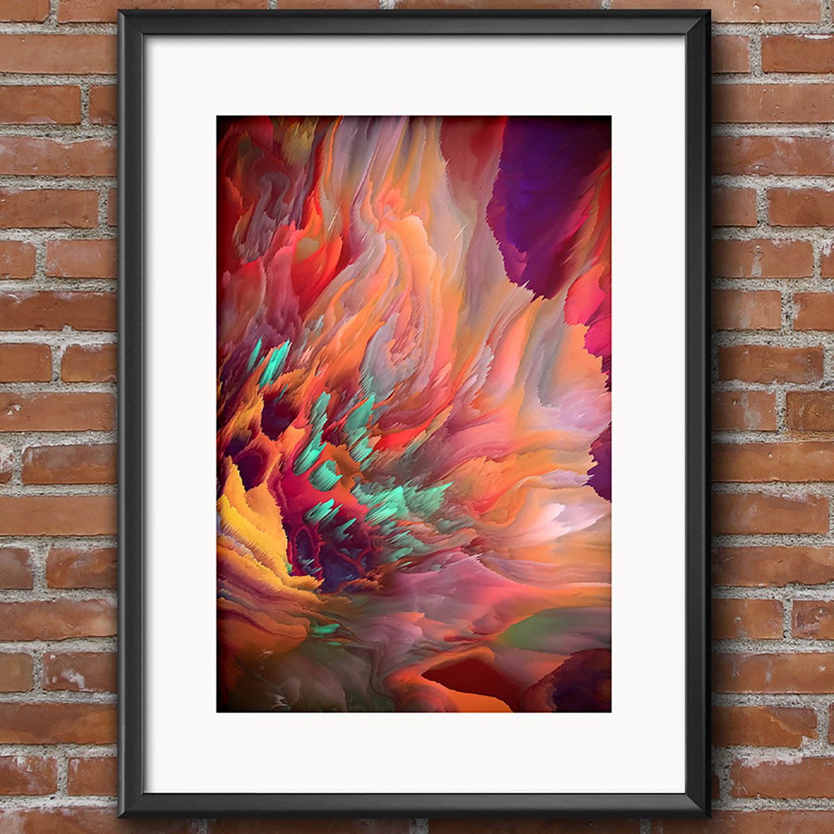 Organic Abstract Print By Sarah Pena, 17 X 23", Dancing Soul, Original Artwork