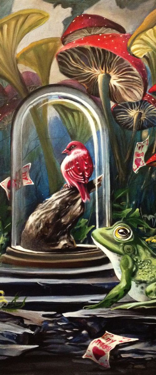 My precious- original acrylic on canvas 50 x60 cm by Valentina Toma' aka Zoe Chigi
