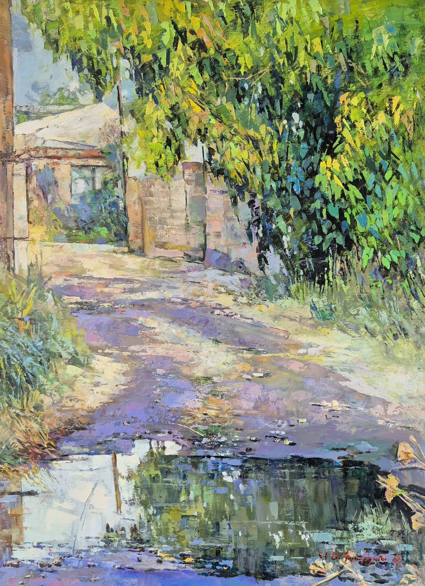 After The Rain By Aramayis Khlghatyan, 24 X 31, Artwork For Sale On Artfinder