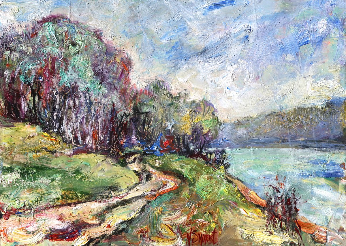 Road To The Dniester River By Nikifor Swiristuhin, 14 X 10, Artwork For Sale On Artfinder