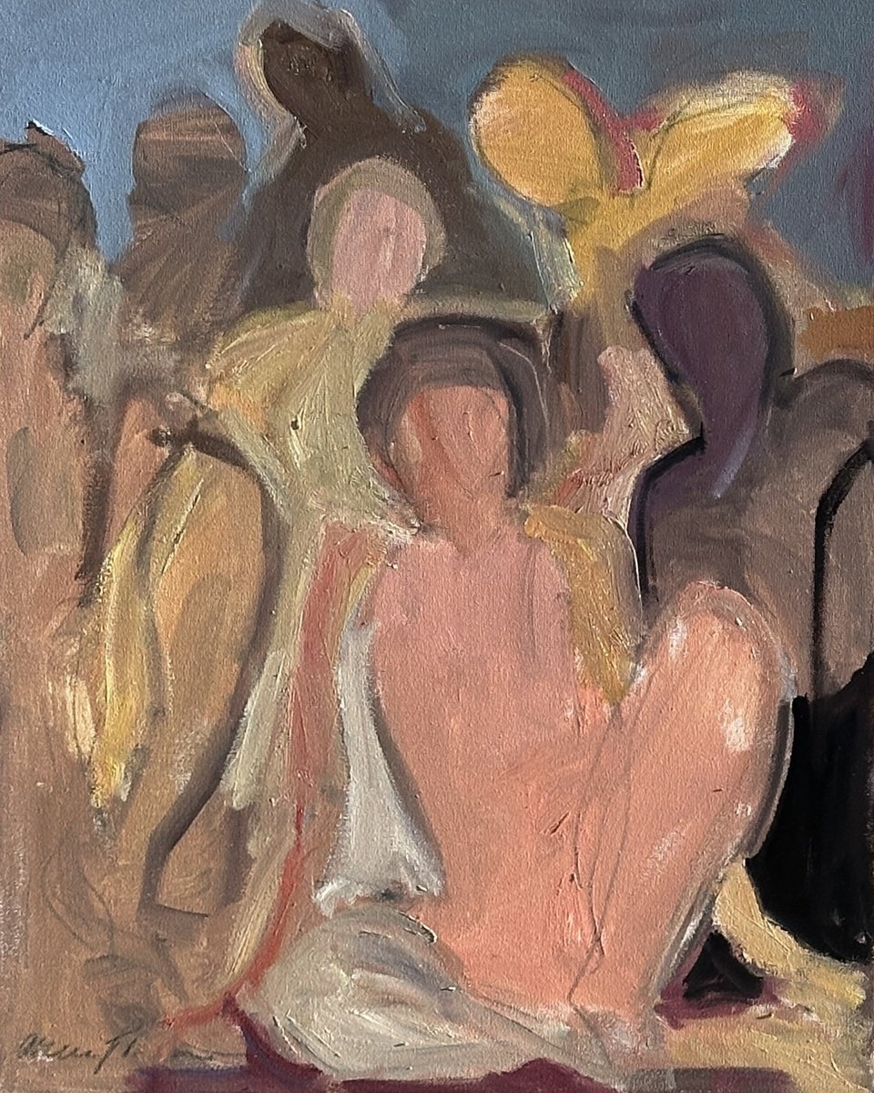 Impressionistic Landscape Oil Painting By Arun Prem, 16 X 20, Stories, Original Artwork