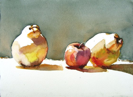 still life with quinces II