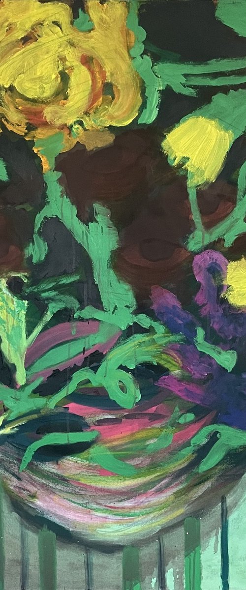 Faces in Flowers by Gela MIKAVA