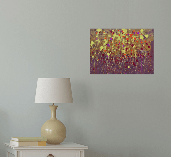 Abstract painting Warm Memories