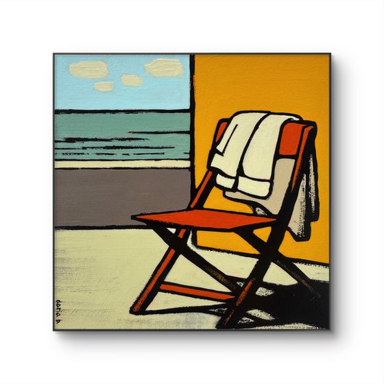 Painting "Empty Chair in The Morning"