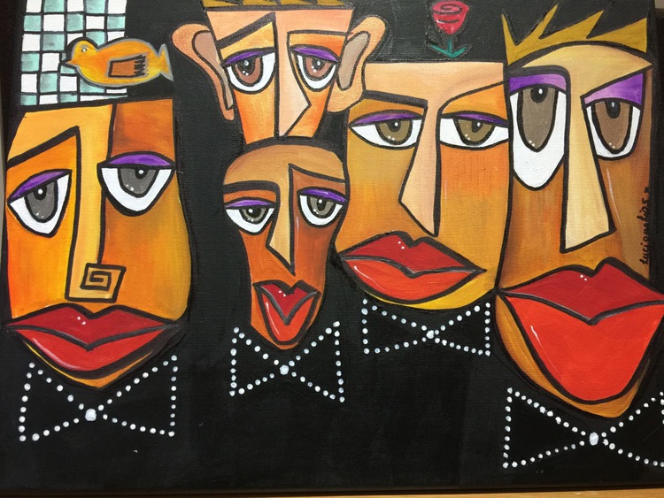 Black Magic Acrylic Painting By Lisa Simpson Artfinder