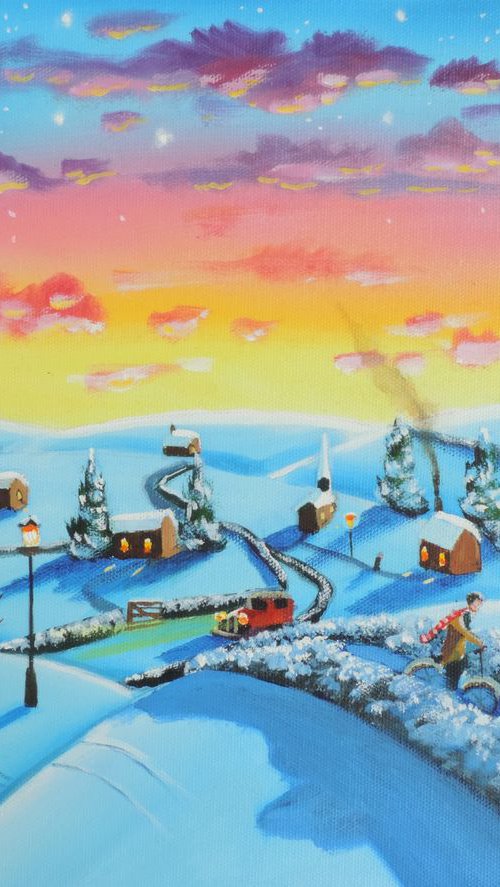 Winter town by Gordon Bruce
